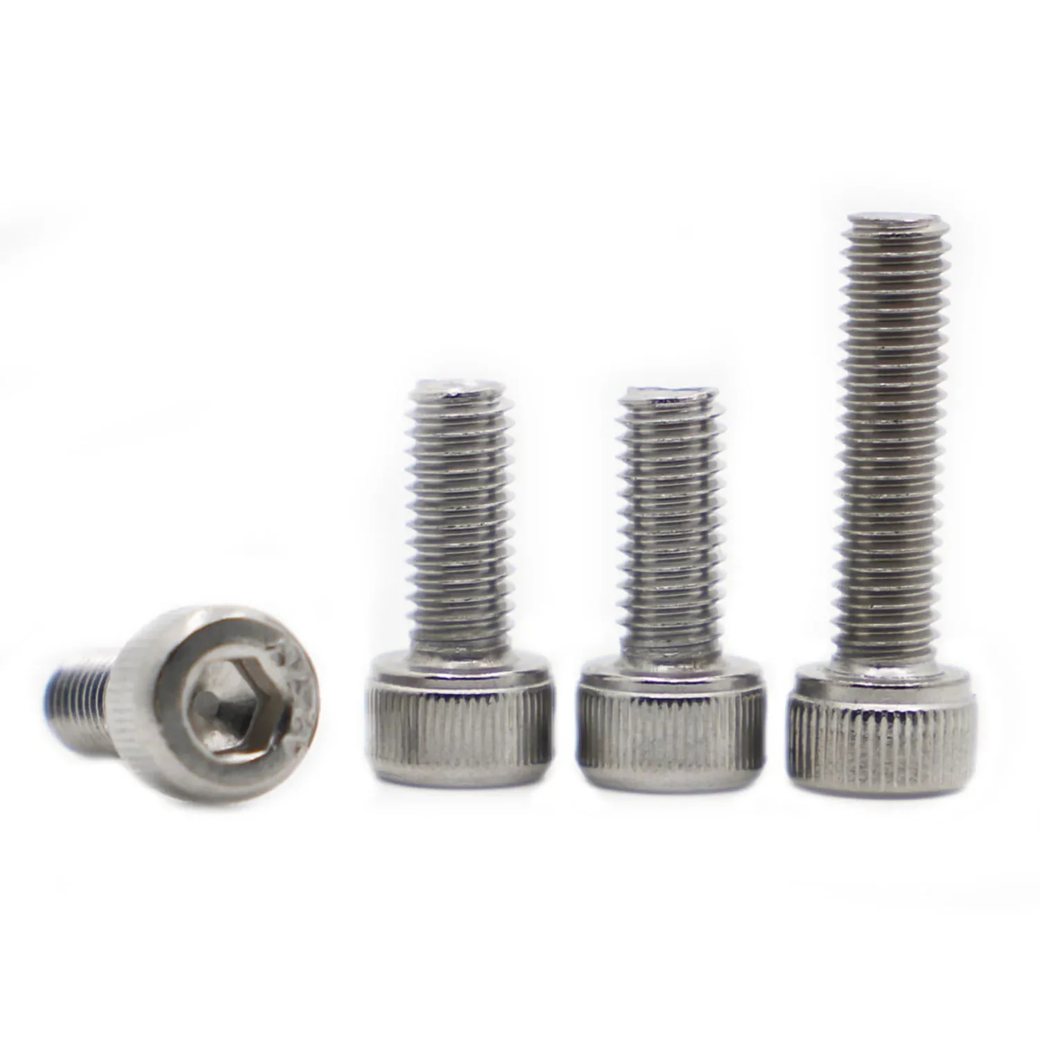 2-50pcs M1.6 M2 M2.5 M3 M4 M5 M6 M8 M10 304 Stainless Steel Allen Hex Hexagon Socket Head Cap Screws Bolt DIN912