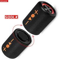 (Two In One)20W Shock Bass Cool Light Effect Portable Bluetooth Speaker Stereo Surround Wireless Subwoofer Boombox Home Karaoke