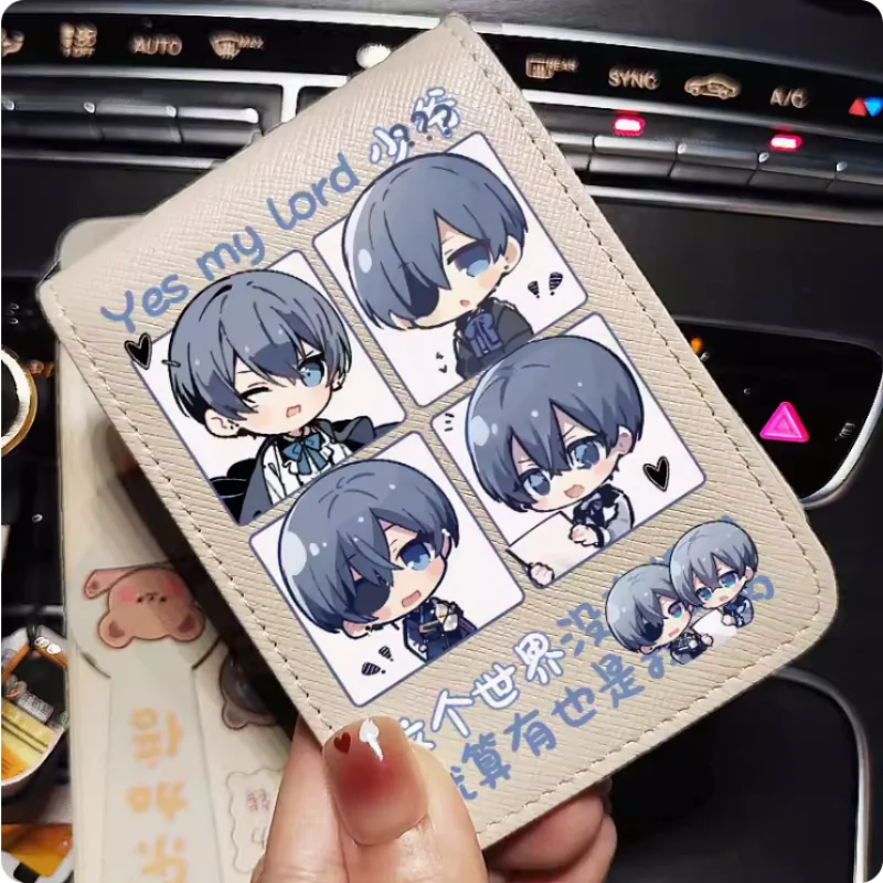 

Anime Black Butler Cartoon Fashion Wallets PU Purse Card Holder Money Bag Gift B1023 Cosplay