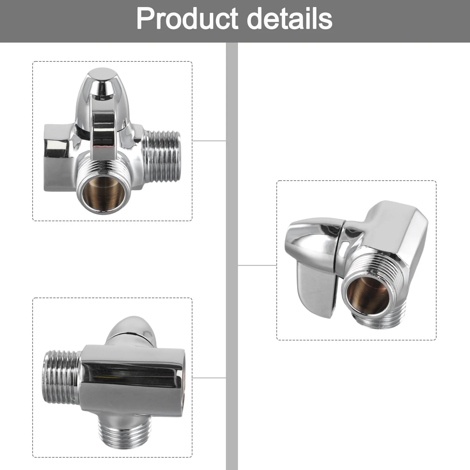 Replacement High-Quality Materials Practical Plumbing Shower Faucets Faucets Fixtures Diverter Valve G1/2 Inch