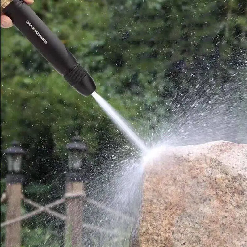 Water Gun Heavy Duty Garden Hose Sprayer Nozzle High Pressure Hand Sprayer with Flow Control for Plants Lawns Washing Cars Pets