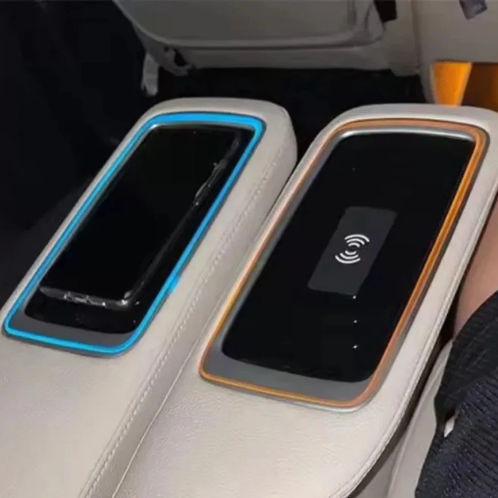 Armrest Charging Station BLACK Wireless Charging Adapter Enhanced Convenience Lightweight ABS Material In-car Charging Solution