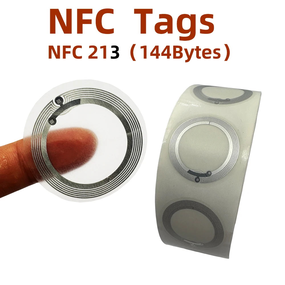 

NFC Lable Tag 45mm 13.56MHz nfc213 Stickers Universal Lable Ntag213 Chip RFID for all NFC enabled phones nfc Anti metal Tags
