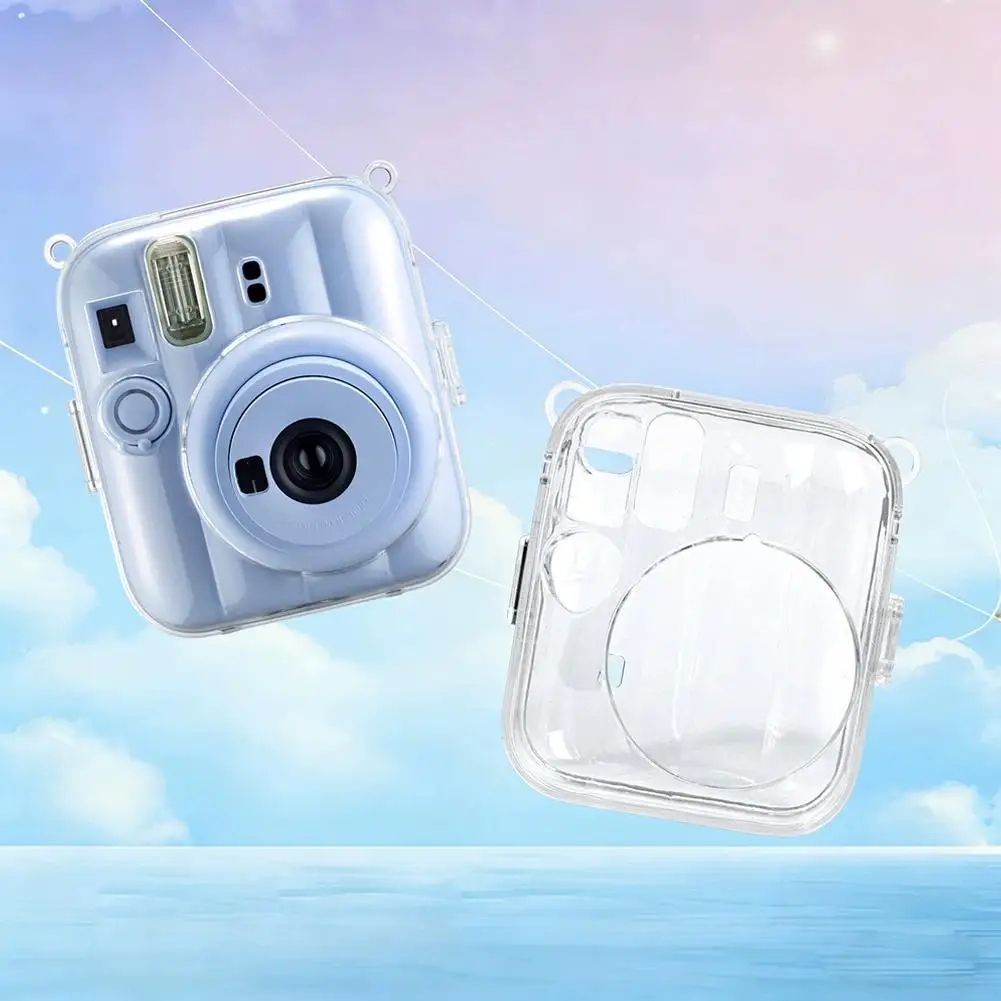 Transparent PC Camera Protective Case for Instax Mini 13 Camera, Crystal Clear Scratch-Resistant Cover with Precise Cutouts