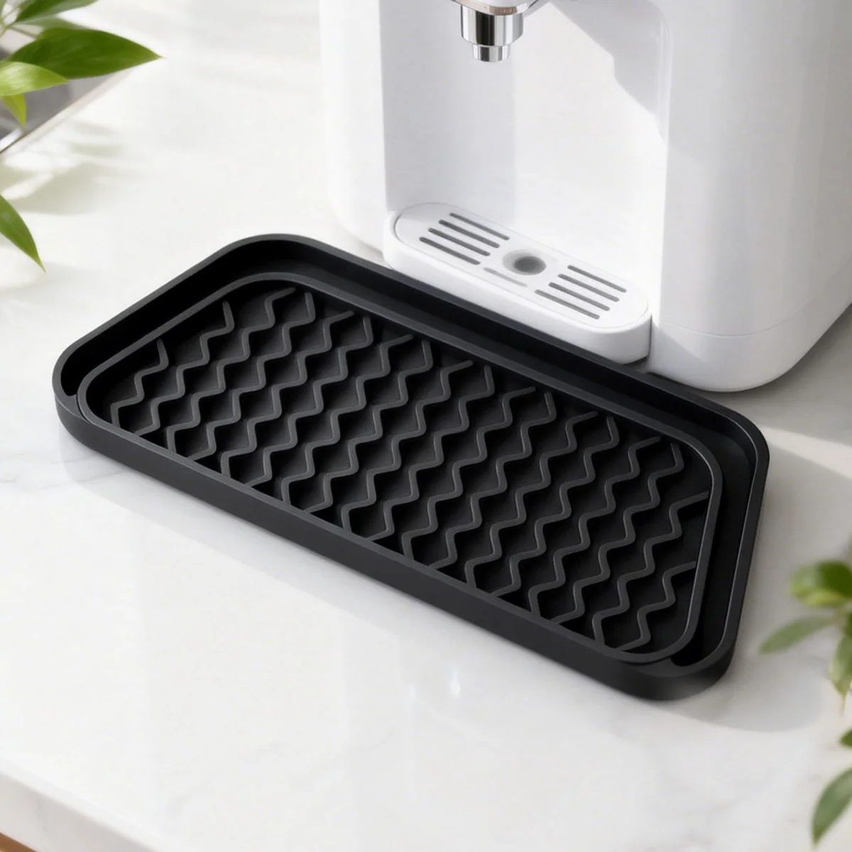 Kühlschrank-Tropfauffangschale, Rutschfeste Wasserspender-Tropfschale für den Kühlschrank, Wasserspender-Tropfschale verhindert Wasserspritzer