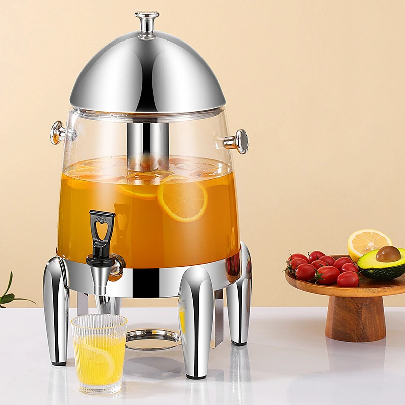 Restaurant Beverage Bucket Stainless Steel Visual Beverage Machine Juice Bucket Alcohol And Plug-in Model 3L 6L 12L