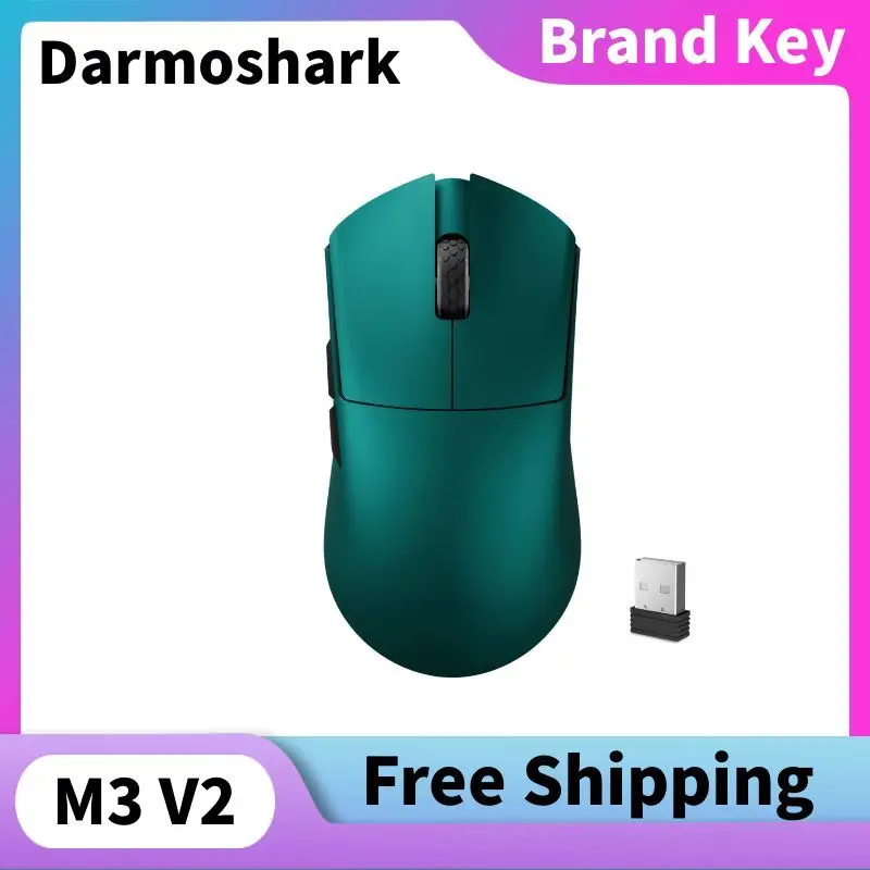 

Darmoshark M3 V2 8000Hz wireless lightweight gaming mouse PAW3395 sensor 26K DPI macro-defined wireless e-sports gaming mouse