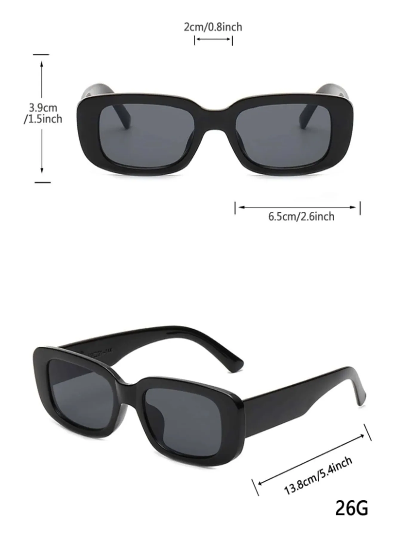 2 Paar quadratische Damen-Sonnenbrillen mit kleinem Rahmen, Street-Model, Outdoor-Reisebrillen, UV-Schutzbrillen – Detail 4