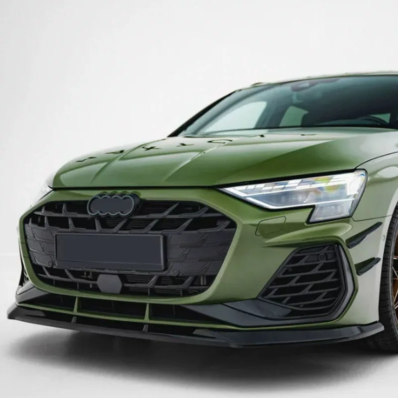 Car Front Bumper Lip for Audi S3 8Y/A3 S-Line 8Y Maxton Style 2020-2024 Splitter Spoiler Diffuser Body Kits Tuning Automobiles