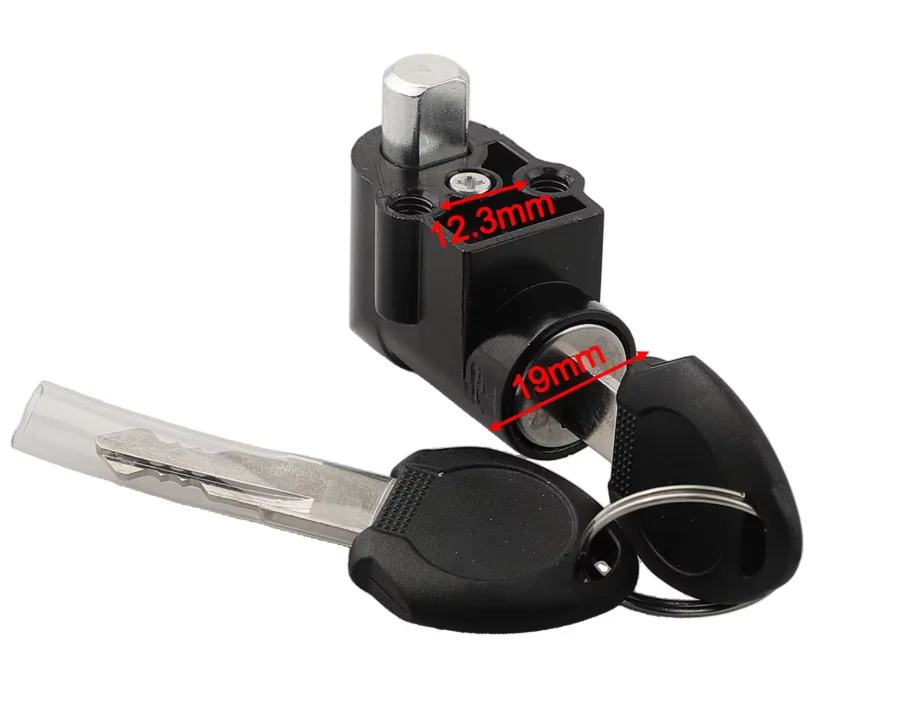 E-Bike Battery Lock Ignition on Off Key Lock Weather Resistant Lock Essential Electric Bike Accessory Heavy Load Lock