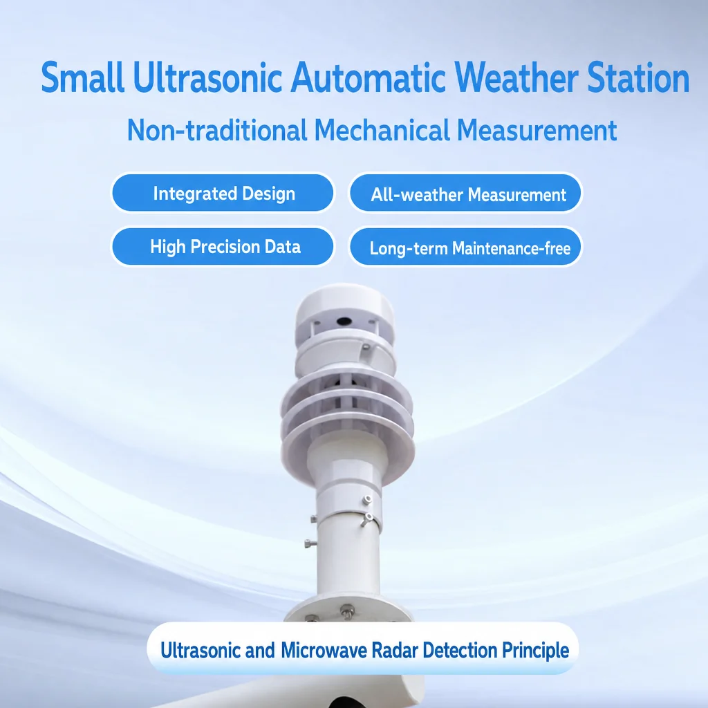ASHUR-MWS600 LoRaWAN MQTT 6-in-1 Ultrasonic Automatic Weather Station Wind Speed Direction Temp Humidity Pressure Rainfall