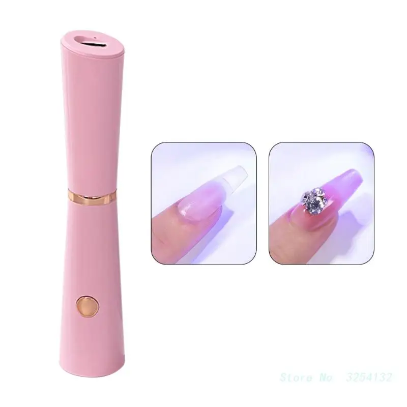 Draagbare Mini Led Nagellamp Usb Professionele Nageldroger Mini Zaklamp Pen Voor Het Uitharden Van Alle Gels Nageldroger Manicure Tool