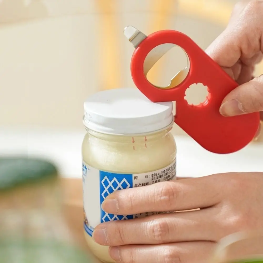 

1/3PCS 5-In-1 Magnetic Bottle Opener Ergonomic Strong Sticky Can Opener Easy Open Cap Lightweight Jar Opener Kitchen Tool