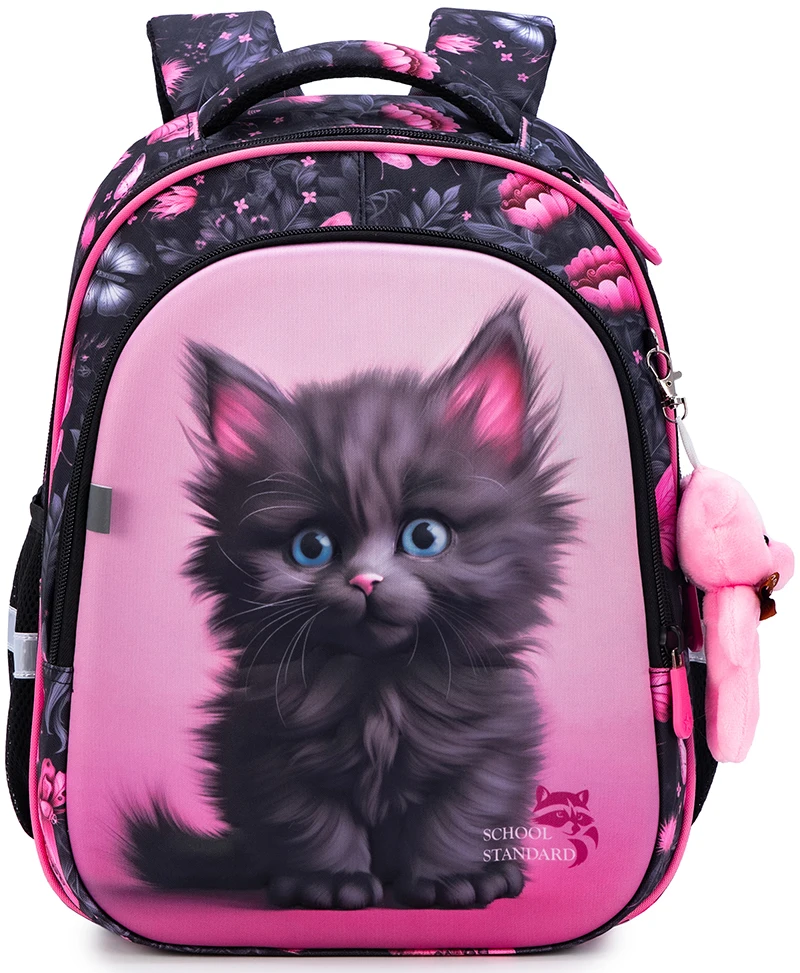 New Orthopedic Schoolbag Girls Backpacks For School Animal Cat Kids Satchel Children School Bags Knapsack Mochila Escolar