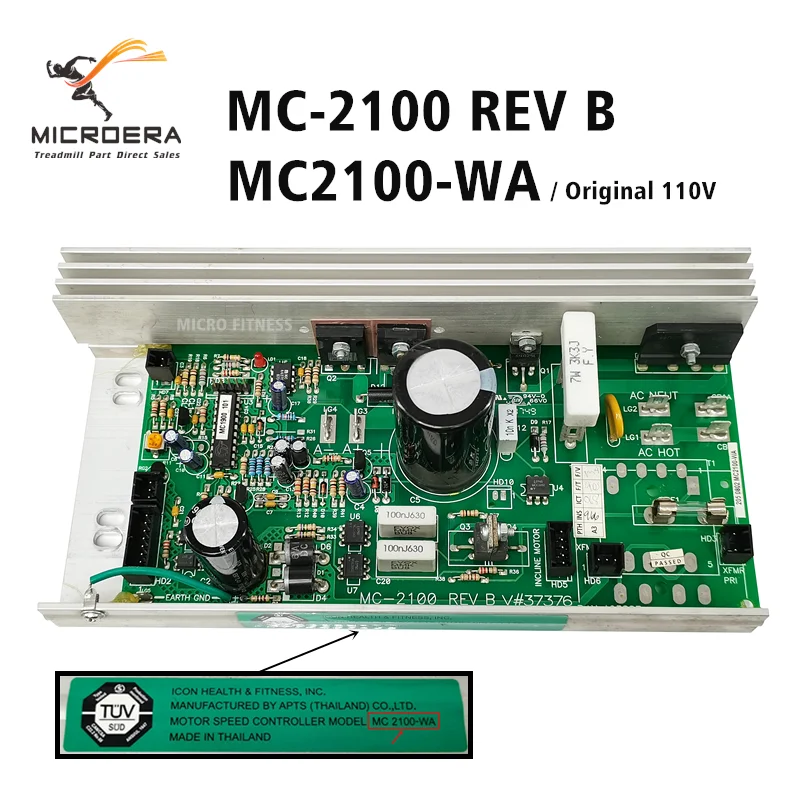 MC-2100 REV B Treadmill Controller MC2100-WA for ICON PROFORM Nordic Track Nordictrack C2300 Circuit Board Control Board MC 2100