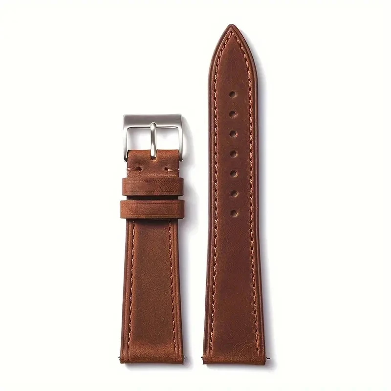 

Vintage Watch Strap Quick Release 18mm 20mm 22mm Cowhide Watchband Smart Watch
