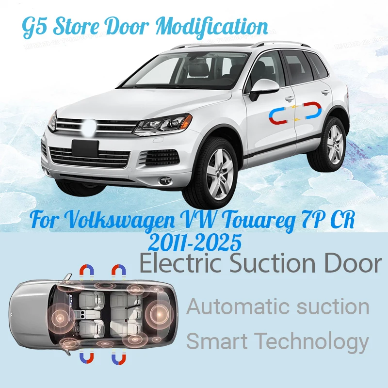 

Для Volkswagen VW Touareg 7P CR 2011-2025 Автомобильная электрическая всасывающая дверь с электроприводом, закрывающая автоматическую функцию мягкого закрытия двери
