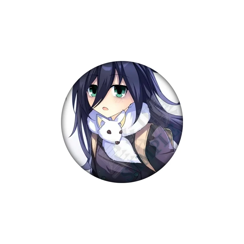 58 مللي متر لطيف أنيمي Watamote توموكو كوروكي تأثيري شارة بروش دبوس اكسسوارات للملابس على ظهره الديكور هدية