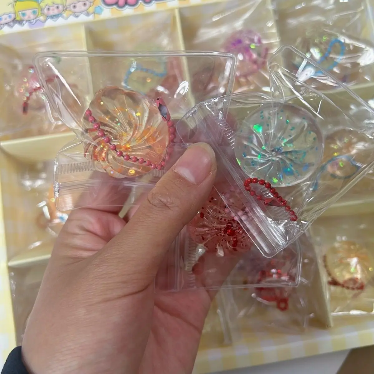 1-5pcs Crystal Bun Squeeze Toy Keychain, Transparent Bun Creative Soft Gel Fun Slow Rebound Stress Relief Toy, Gift for Friends