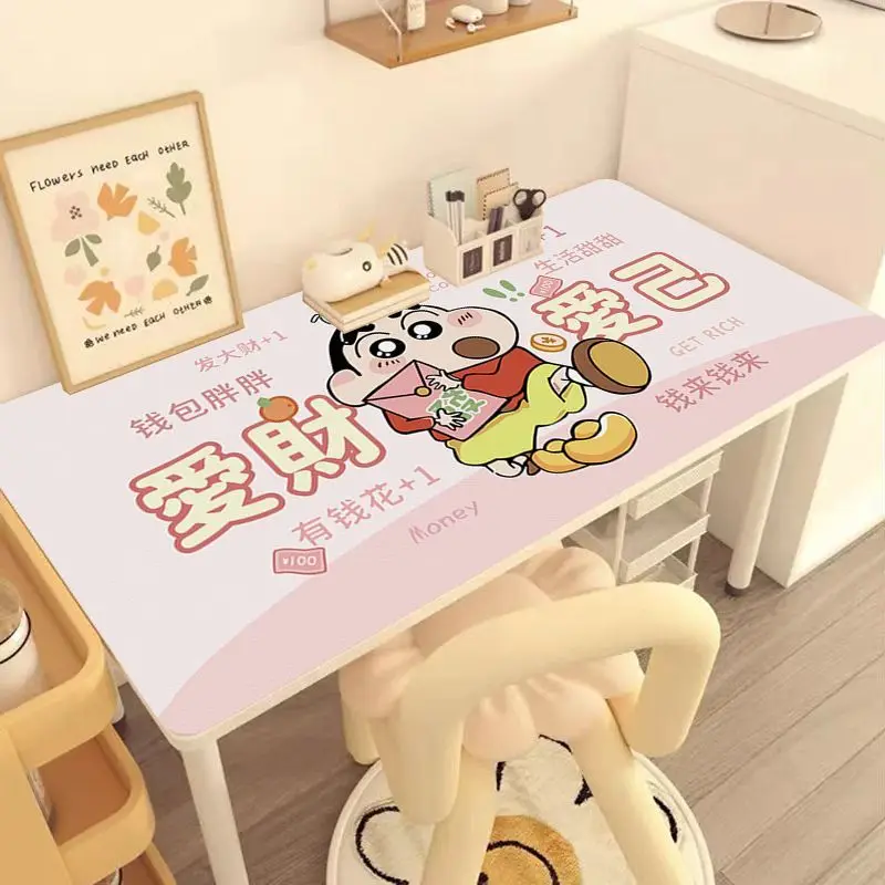 

Cartoon desk pad Crayon Shin chan desktop pad Kulomi waterproof and oil resistant desk protection pad can cut tablecloths