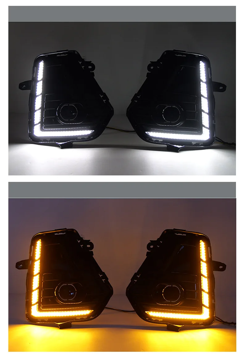 DRL For Toyota RAV4 Core 2026 Car Front Fog Light Position L-shaped Model Daytime Running Light Dynamic Turn Signal Daylights detail image 7