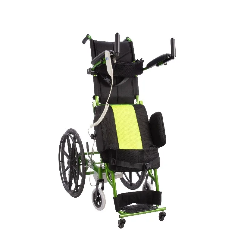 Old People Handicapped Cerebral Palsy Wheel Chair Aluminum Adjustable Reclining Standing Wheelchair