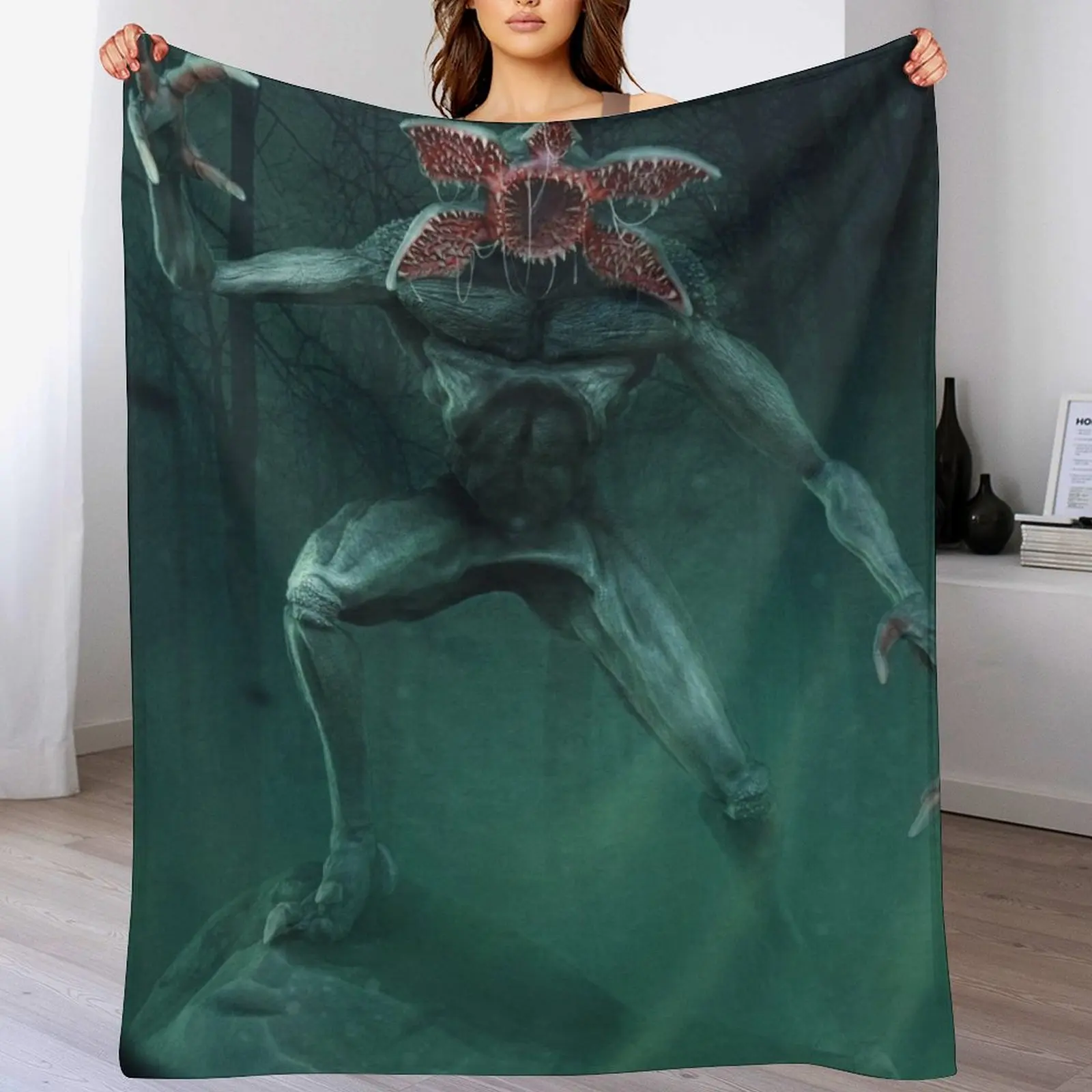 New Beware the demogorgon Throw Blanket Extra Large Throw Decoratives Thin Blankets