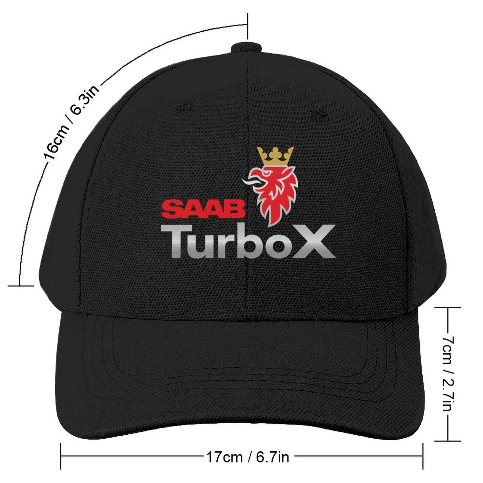 SAAB Turbo X With Griffin Baseball Cap Big Size Hat summer hat Woman Hats Men's