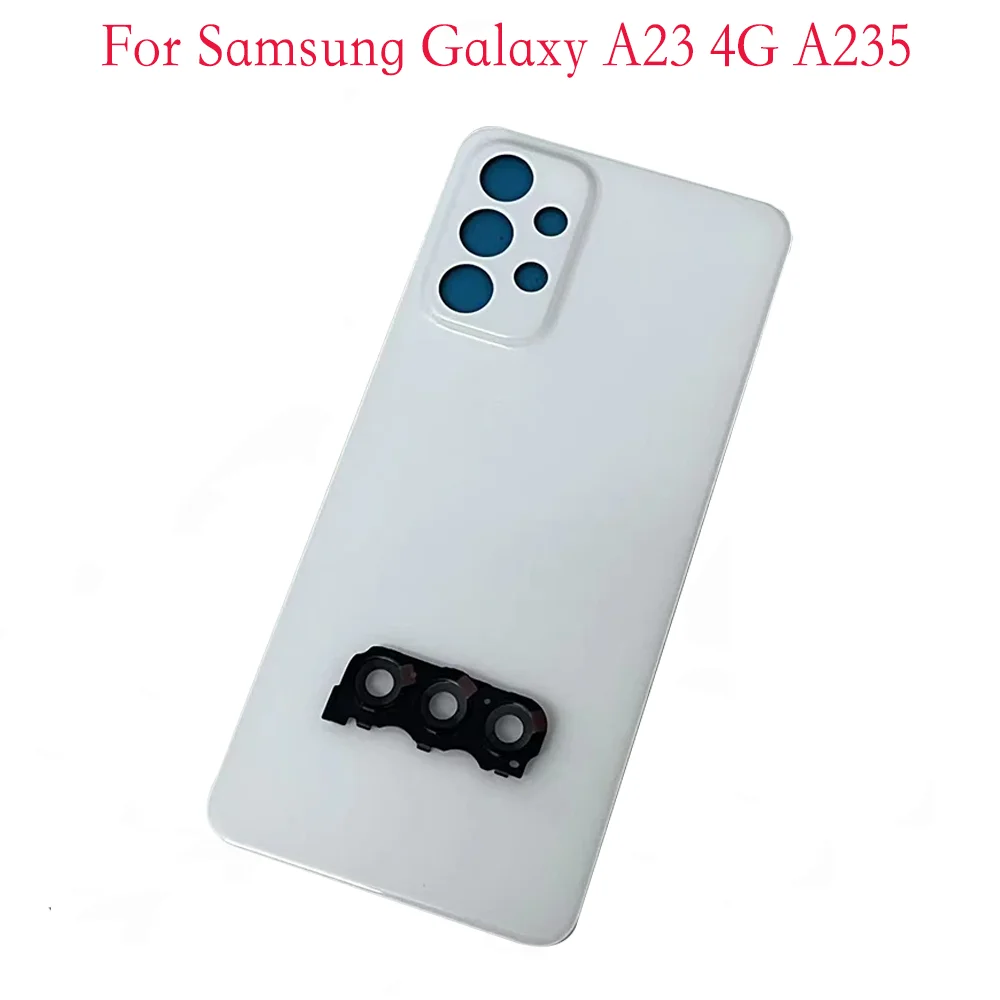 Batter Cover For Samsung Galaxy A23 4G 5G A235 A236 Battery Case Housing Chassis Back Cover With Camera Lens Repair Parts