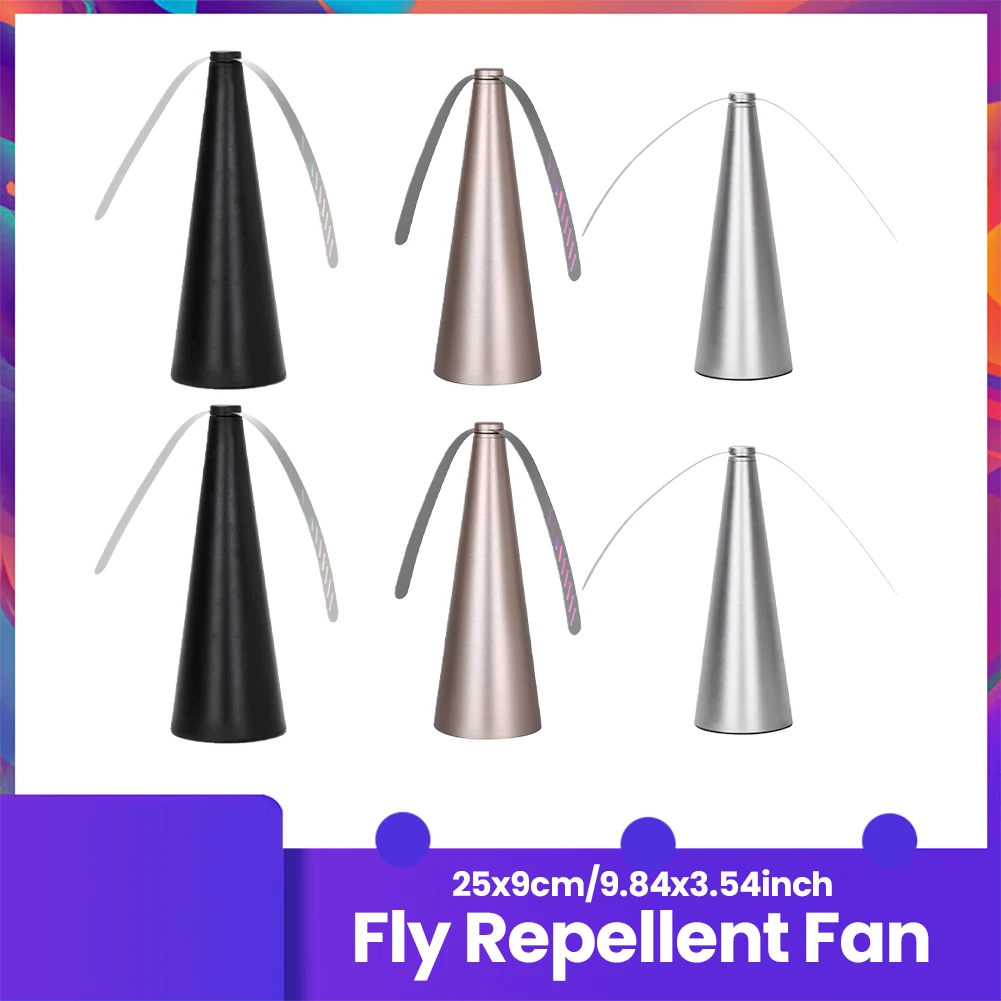 Fly Repeller Table Fan USB Or AA Battery Powered Fan Blade Fly Repellent Portable Pest Control for Indoor Outdoor Dining