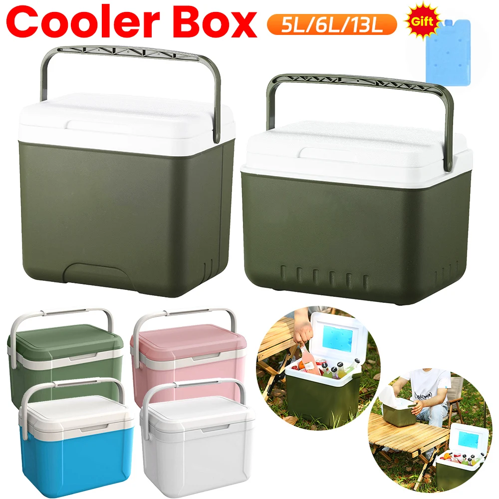 

13L Outdoor Camping Cooler Bag Ice Bottle Cooler Portable Car Ice Bucket Cooler Bag Mini FridgeThermal Bag Picnic BBQ Equipment