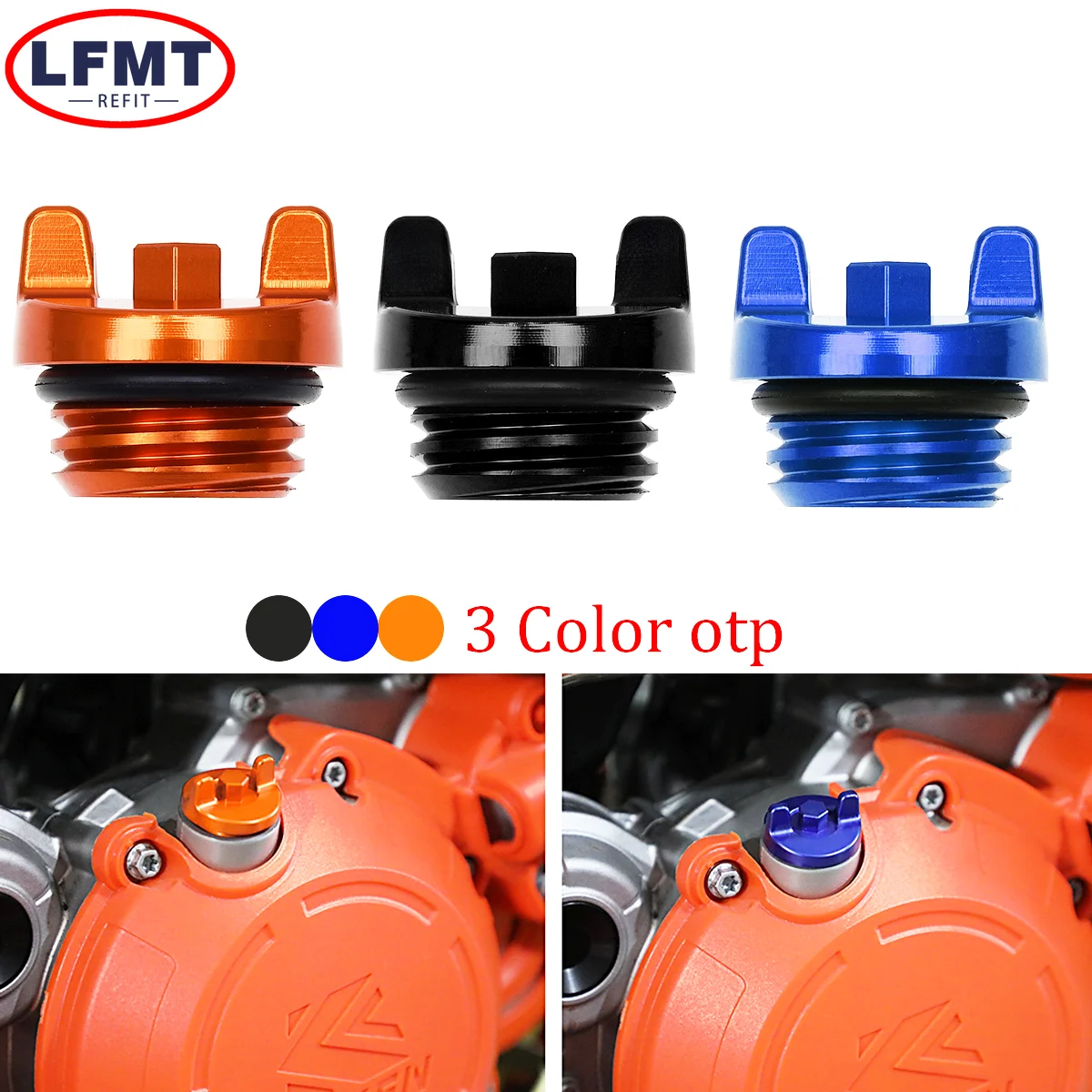 

Motocross Engine Oil Filler Plug Cap Cover For KTM SX SXF XC XCF XCW XCFW EXC EXCF 125 150 200 250 300 350 450 525 530 2004-2023