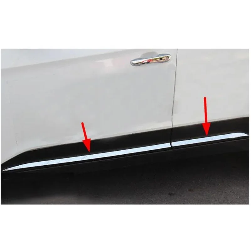 For 2015 2016 2017 2018 Hyundai Creta IX25 Car Door Body Side Molding Trim Cover Protector Strip Scuff Guard Car Accessory