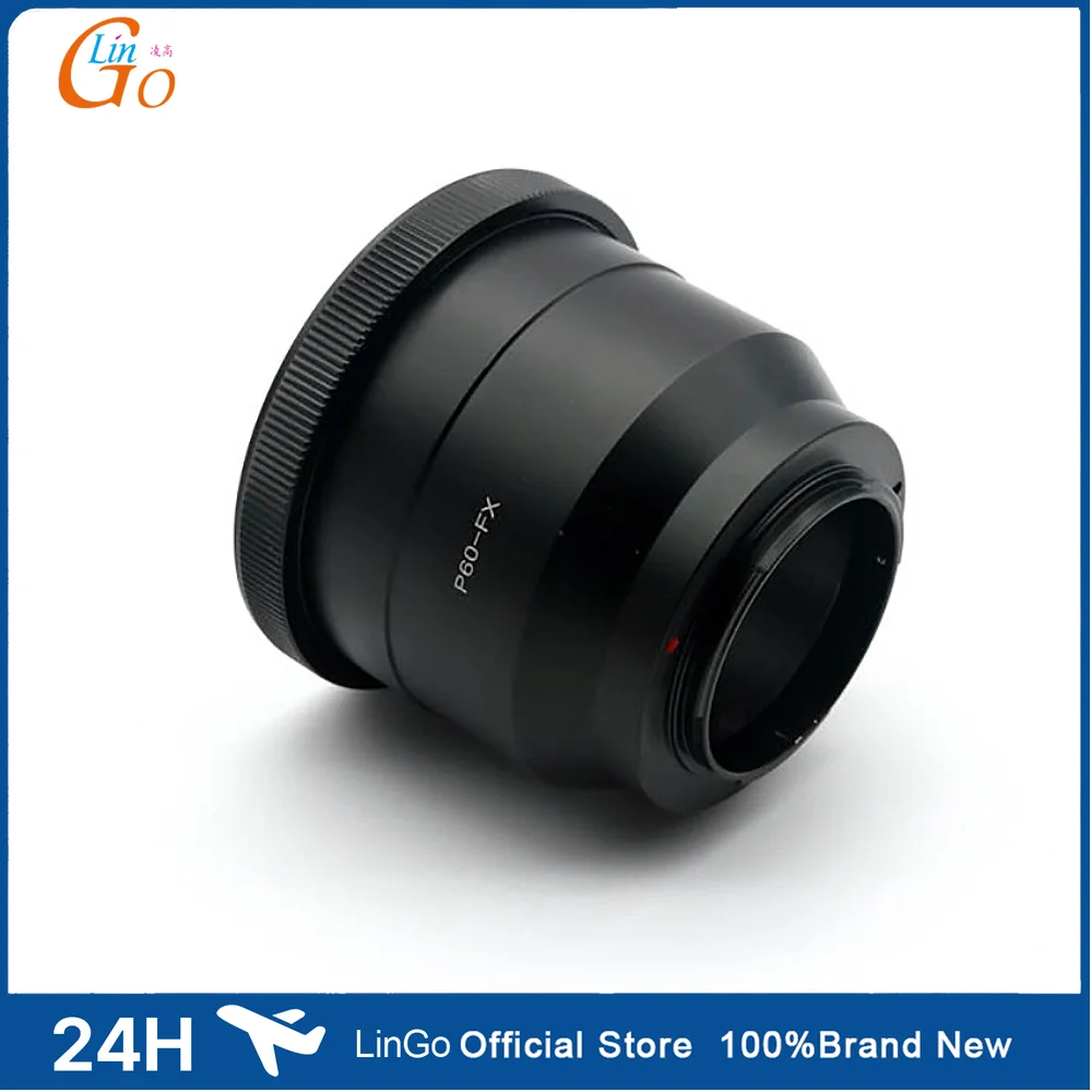 LinGo Mount Adapter Ring P60- FX for Pentacon 6 for Kiev 60 Mount Lens to for Fujifilm FX Mount Camera X-Pro1 X-E1