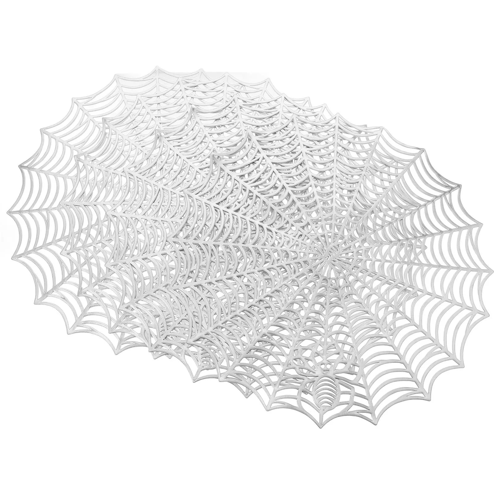 

4Pcs Round Table Placemats Halloween Placemat Set Washable PVC Table Mats PVC Placemats Place Mats Place Mat