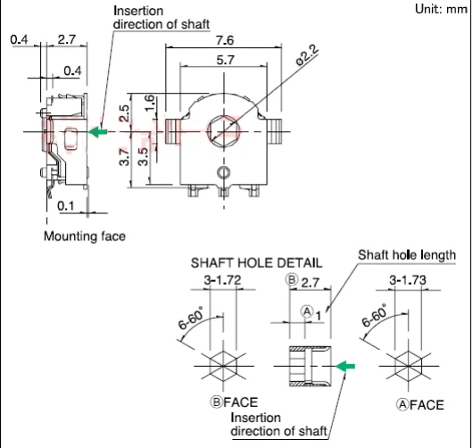 Yyt 5pcs ec05e1220401 Encoder Mobiltelefon Bluetooth-Durchgangs decoder Maus codierung schalter