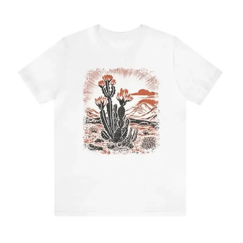 Desert Vibes Shirt Cactus Tee Wildflowers