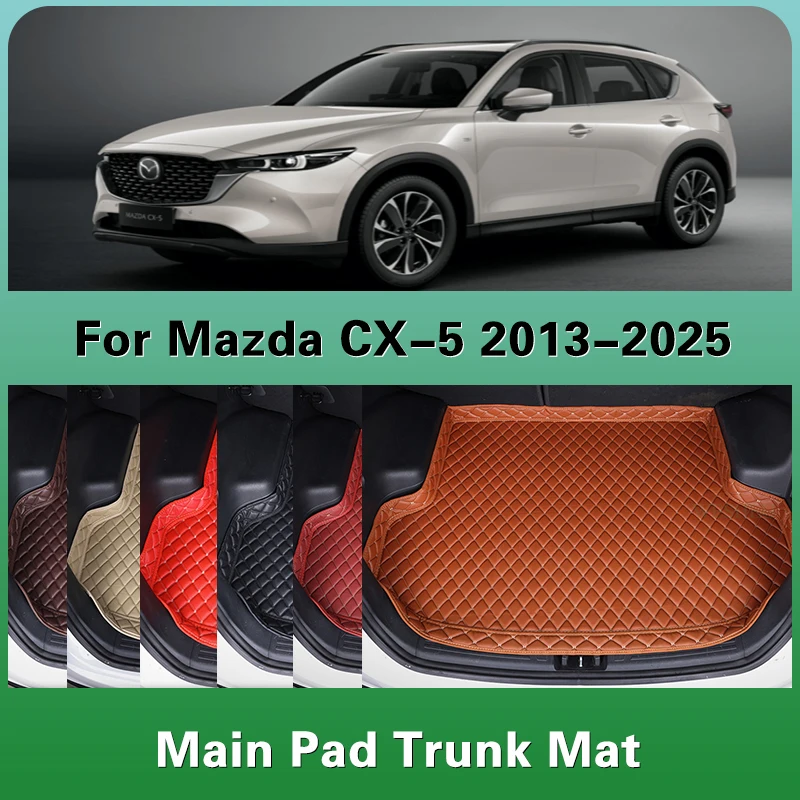 

Custom Car Trunk Mat For Mazda CX-5 CX5 CX 5 2013-2025 Accessories Main Pad Leather Cargo Liner Waterproof Interior Modification