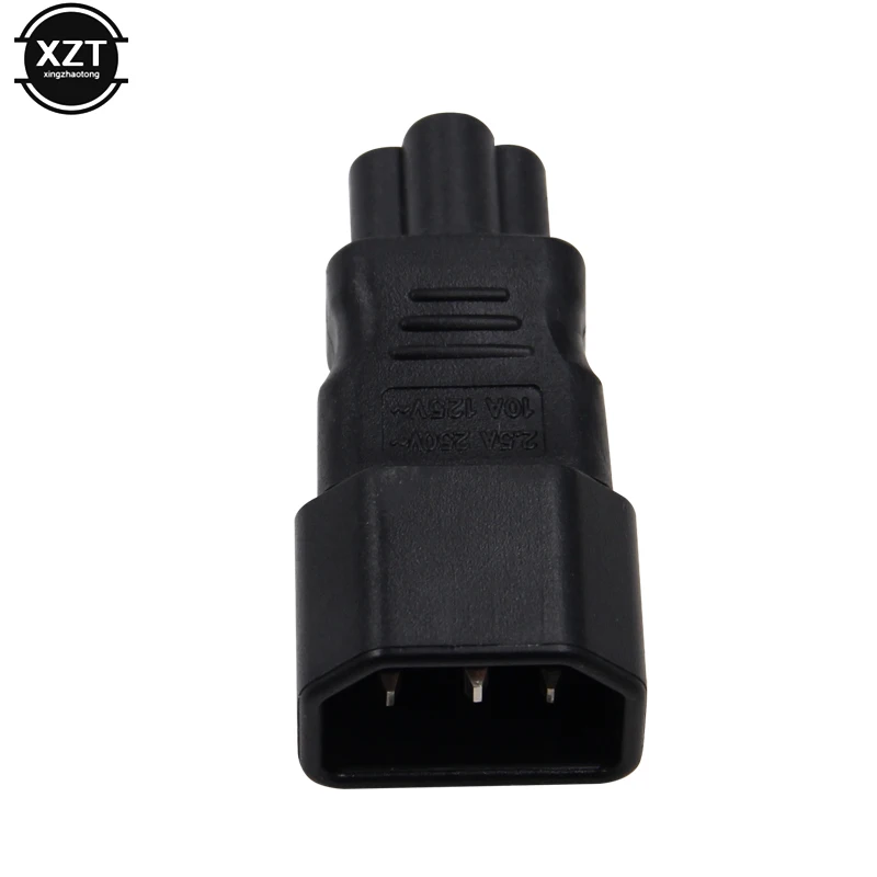 Универсальный адаптер питания IEC 320 C14 в C5, преобразователь C5 в C14, розетка переменного тока, 3-контактный разъем IEC320 C14, ГОРЯЧАЯ ПРОДАЖА