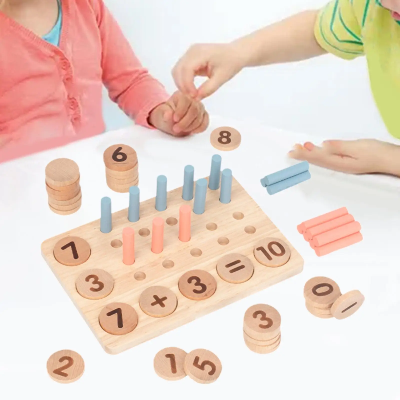 

Wood Number Puzzle Set Math Learning Puzzles Board for Kids Ages 3+ Years Old