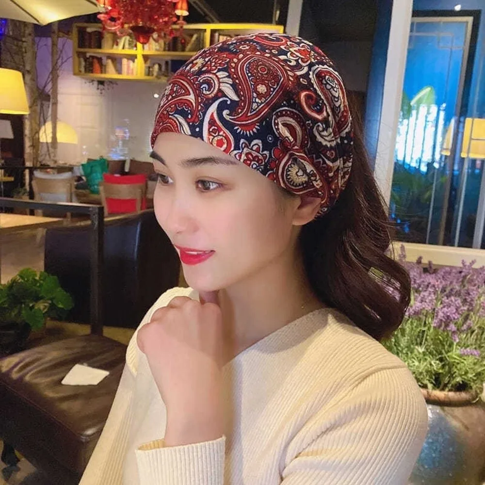 Fashion Non Slip Turban Bandana Hair Hoop Lightweight Hairbands Hollow Korean Style Elastic Headband Mother