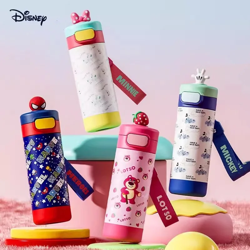 

Disney Classic Cartoon Plushie Children's Insulated Water Bottle, 430ML Portable Cup, Perfect for Birthday Gifts