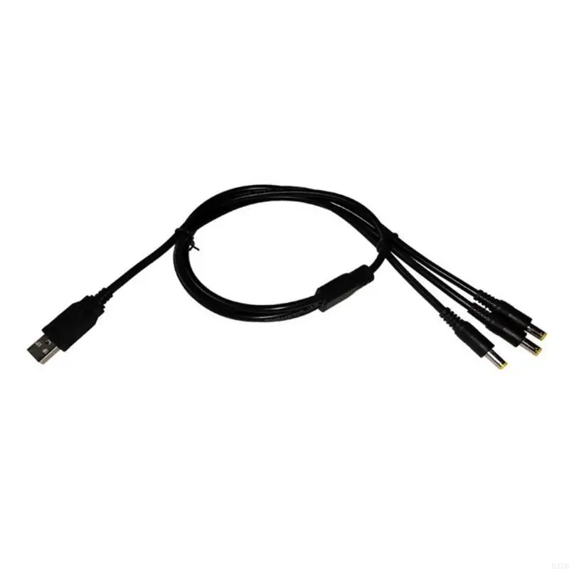 

H37B USB -мужчина до 5,5x2,5 мм мужчина 2/3/4/5 в 1 кабель зарядки удлинения мощности