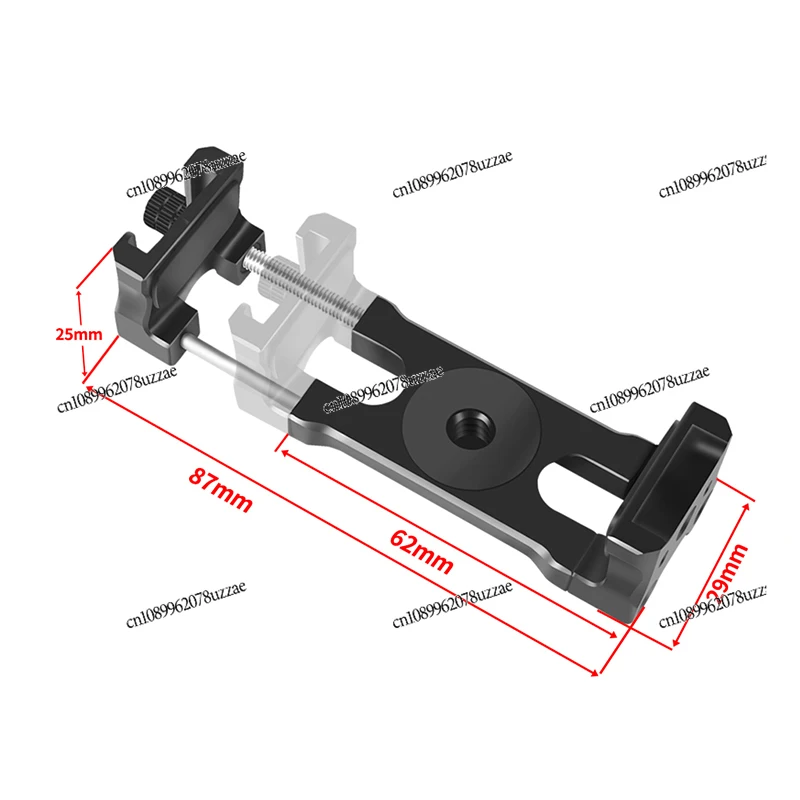 Photography Mobile Phone Clip, Screen Width 62~ 87mm Mobile Phone Metal Selfie Live Broadcast Mobile