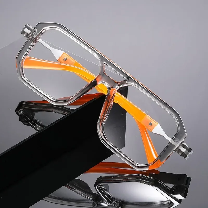

1PC, Men's Flat Glasses Polygonal, Decorative Glasses, suitable for daily decoration wearFFF