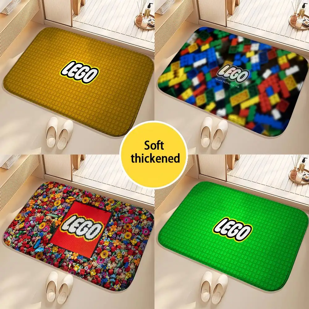 

Fishion L-LEGO Logo Floor Mat Printed Large Carpets Living Room And Bedroom Carpets Bathroom Anti Slip Door MATS Small Carpet