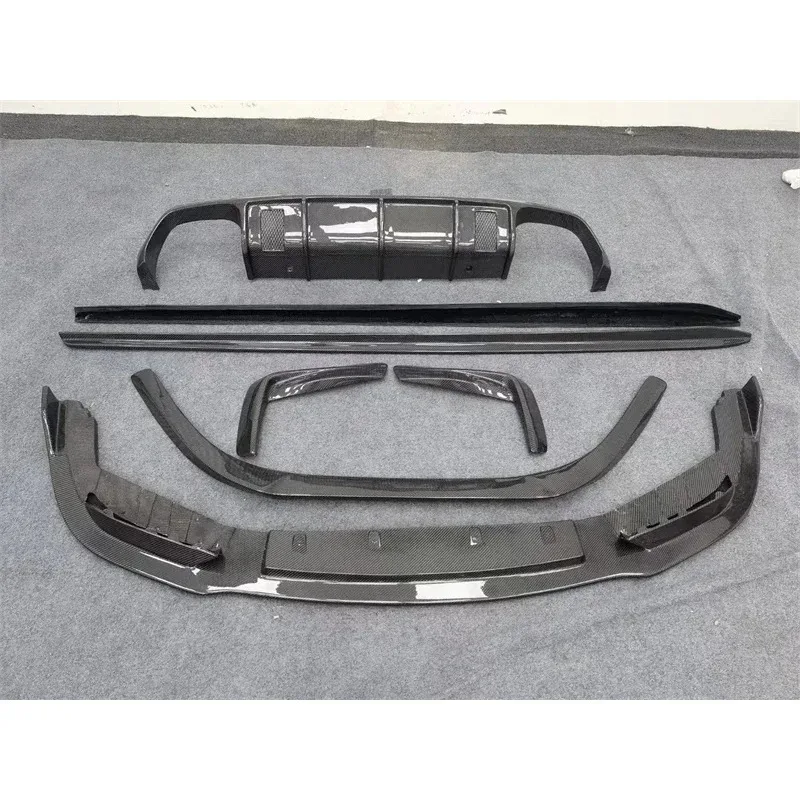 Used B M8 Modification Upgrd Version V-style Carbonfiber Front Bumper Rear Diffuser Rear Spoiler Side Skirt Body Kit