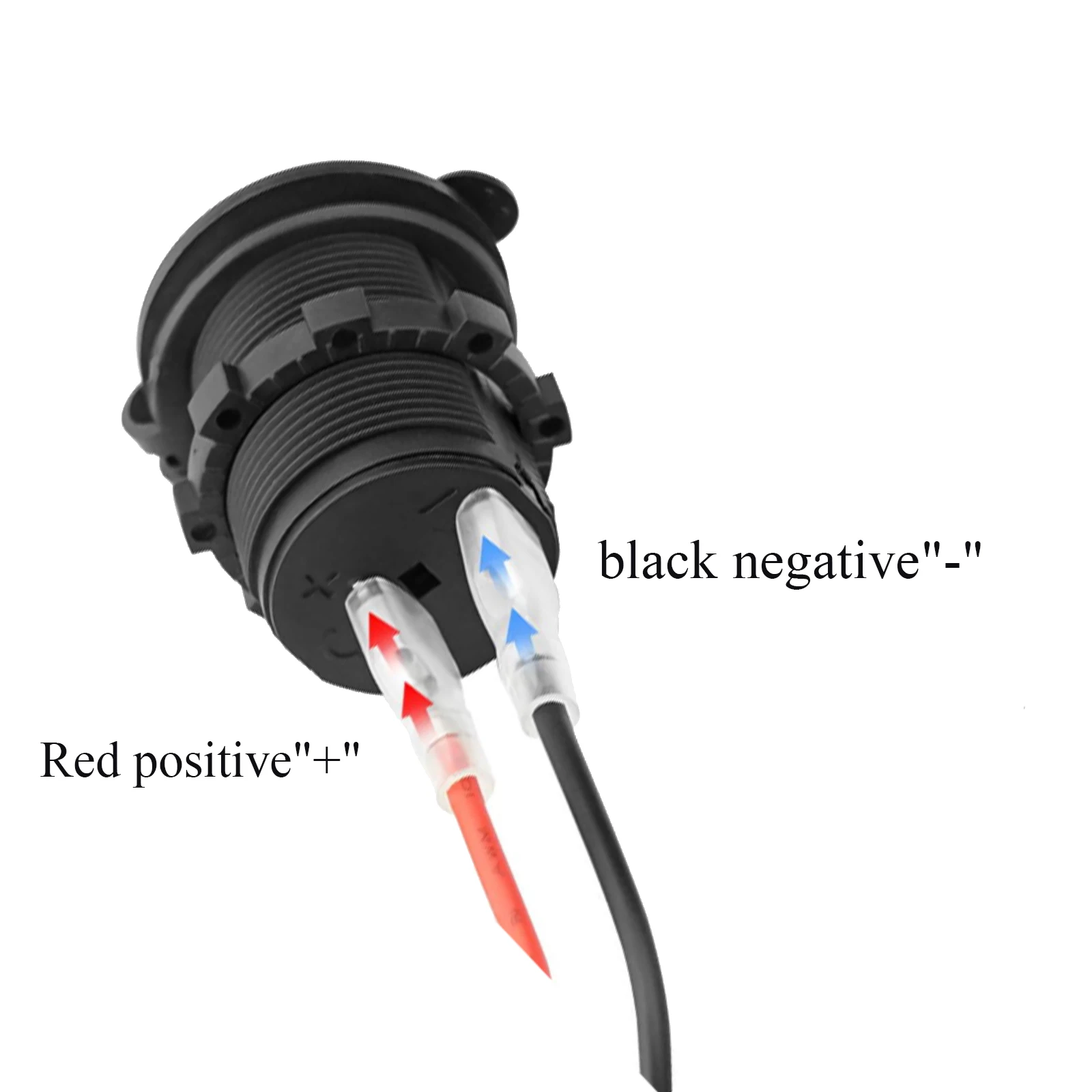 18AWG Quick Release SAE Cable with 10A Fuse M8 O Terminal 60cm Silicone Tinned Copper Wire for Car Battery Solar Panel Boat