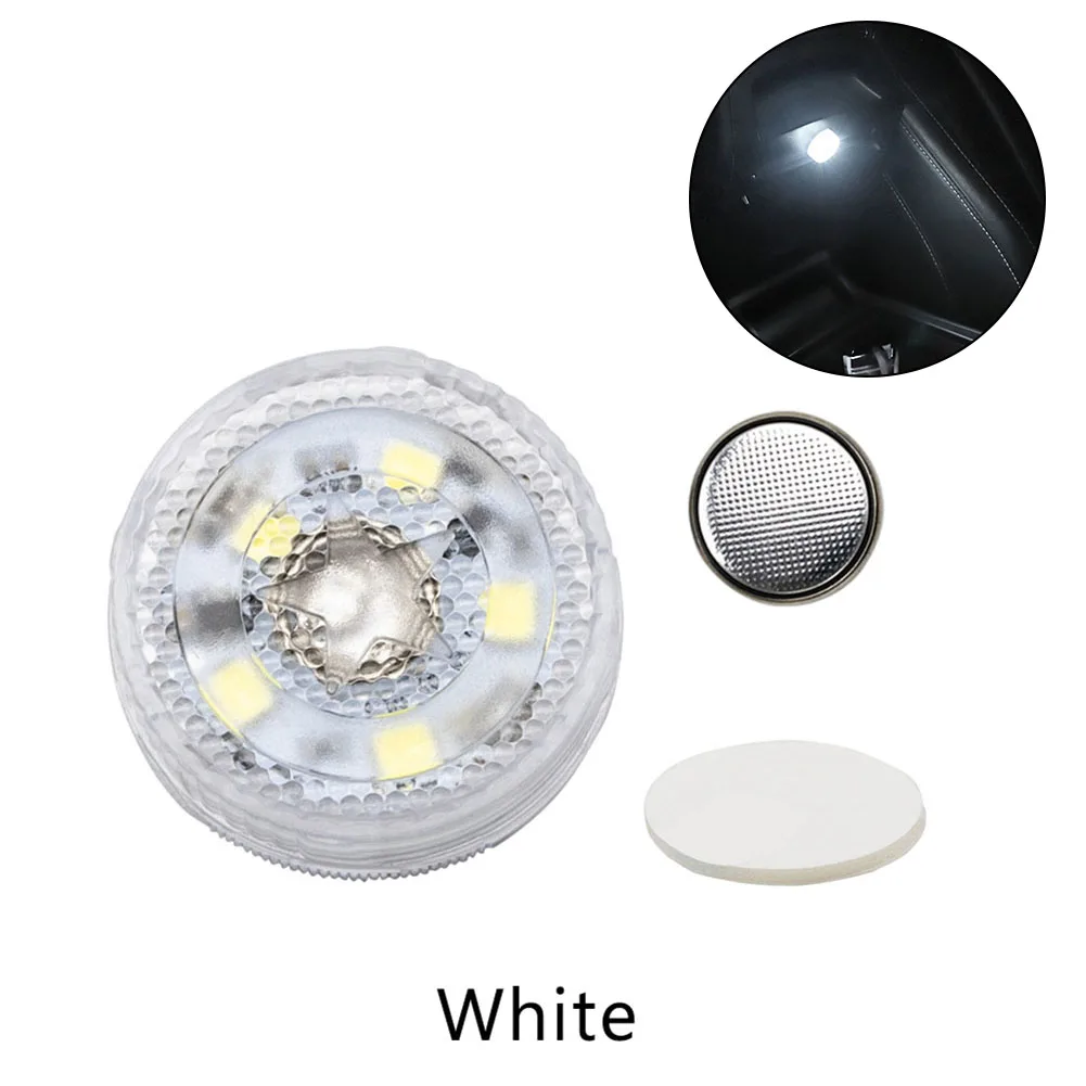 Car Small Interior  Touch Switch  Light 5LED Sensor Roof Reading Bulb Ceiling Lamp Mini Touch Wireless Ambient LED Light