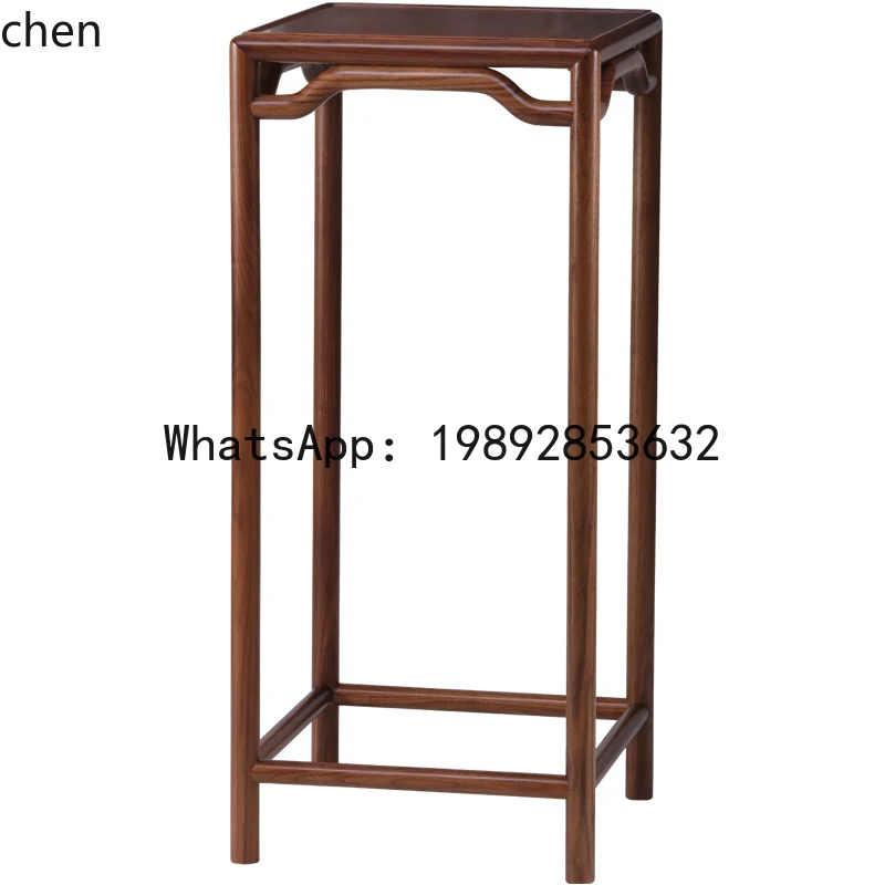 

solid wood flower stand living room balcony storage flower pot bonsai stand wooden decoration